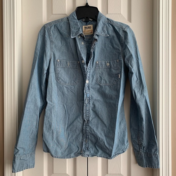 TNA Denim Long Sleeve - Picture 1 of 1